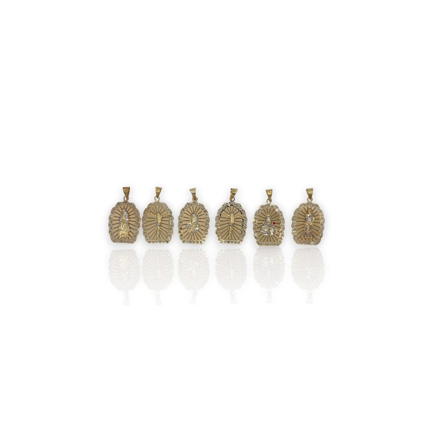 Various Cross Pendants - 10K Yellow Gold