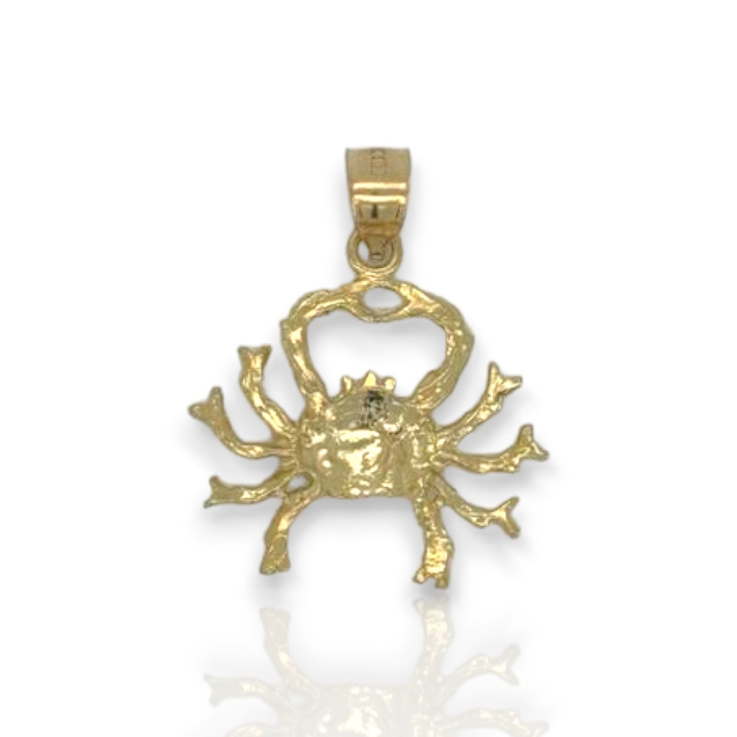 Scorpion Two Tone Pendant - 10K Yellow Gold