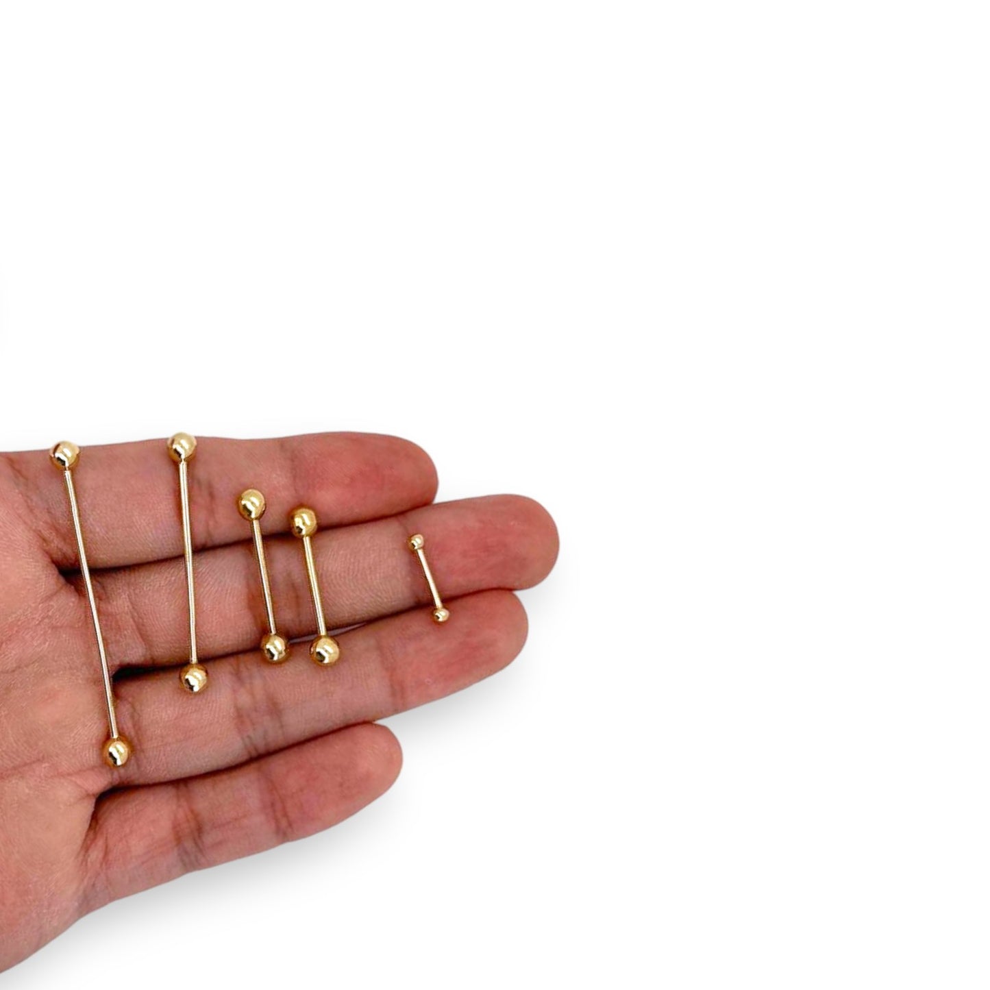 Bar Piercing - 14K Yellow Gold