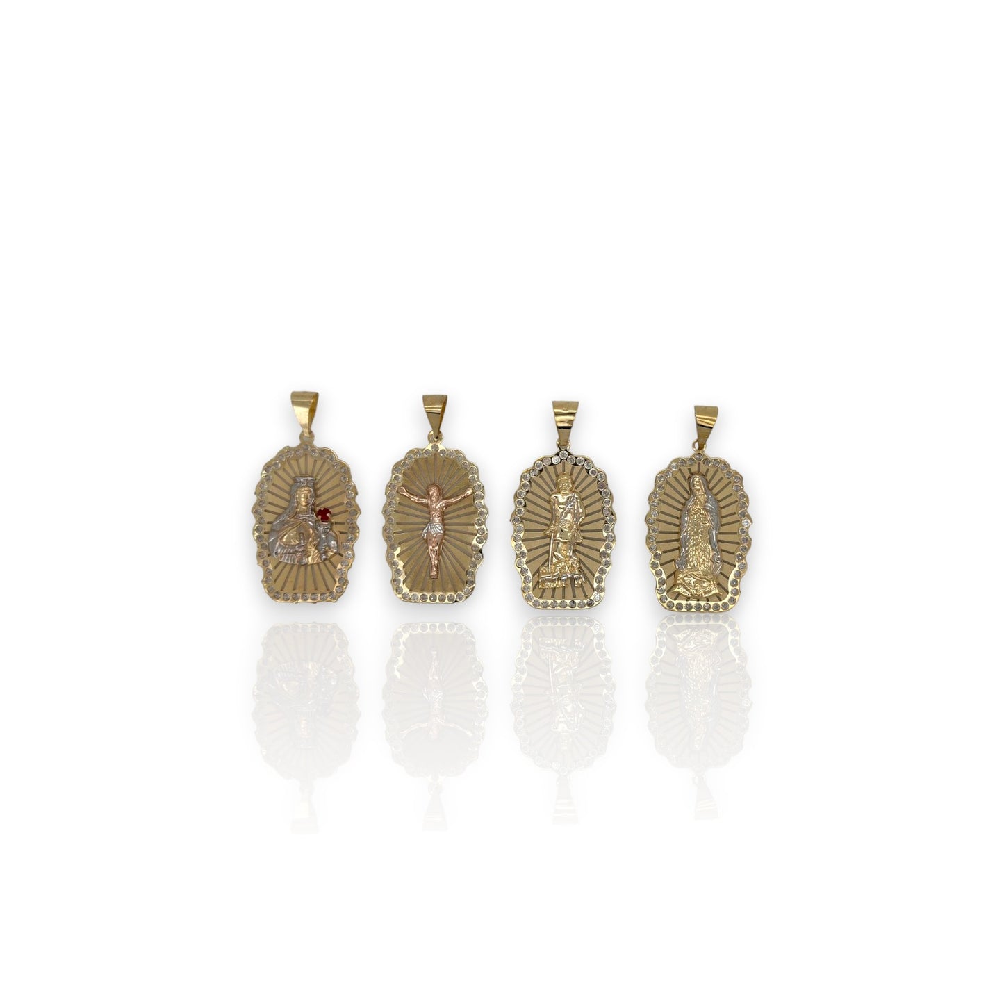 Various Cross Pendants - 10K Yellow Gold