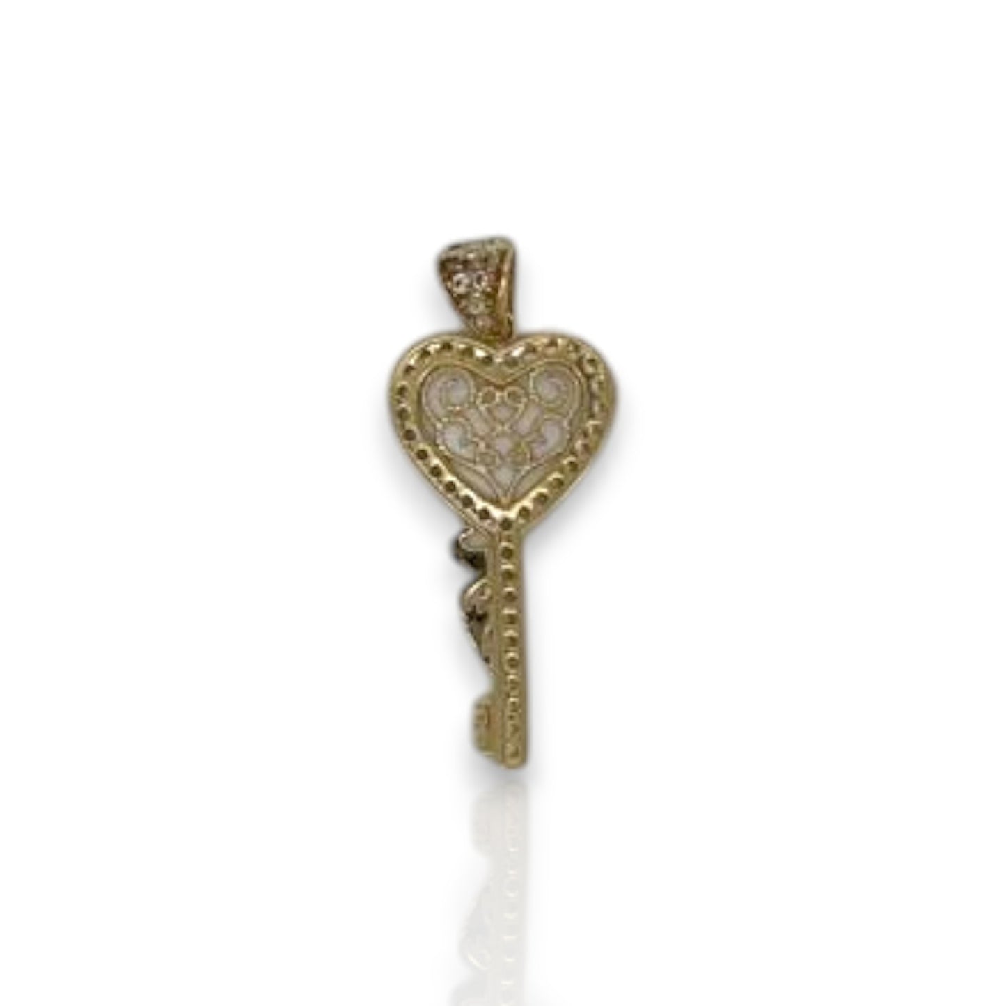 Safe Key "Heart" Pendant - 14K Yellow Gold