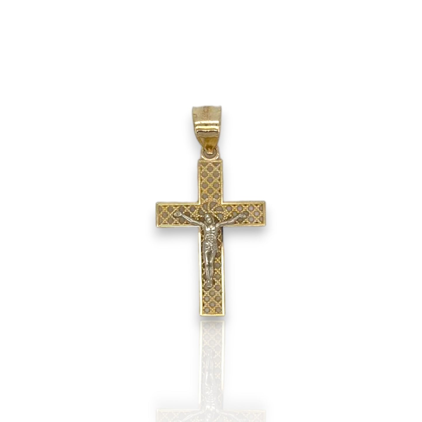 Jesus Cross Pendant - 10k Yellow Gold