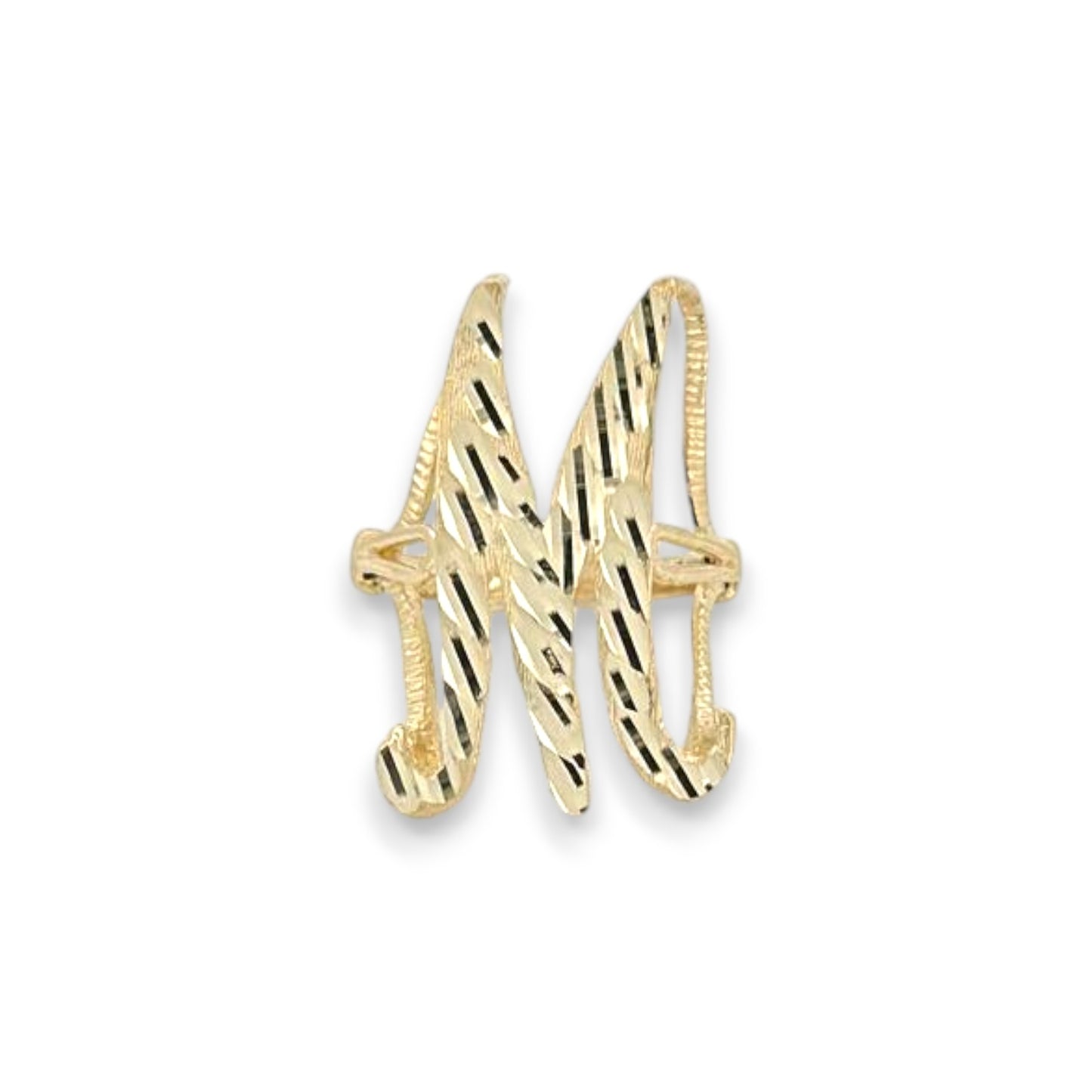 Initials Ring - 10K Yellow Gold