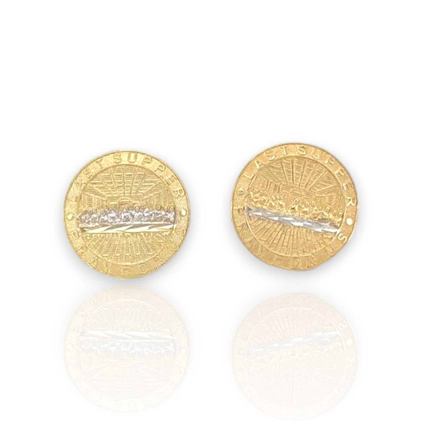 Last Supper Earrings - 10k Yellow Gold