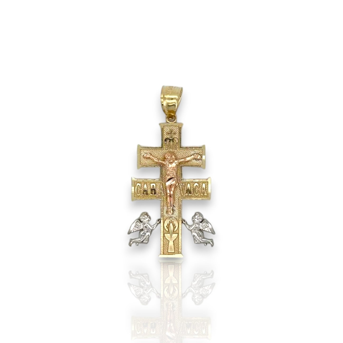 Caravaca Cross Pendant - 10k Yellow Gold