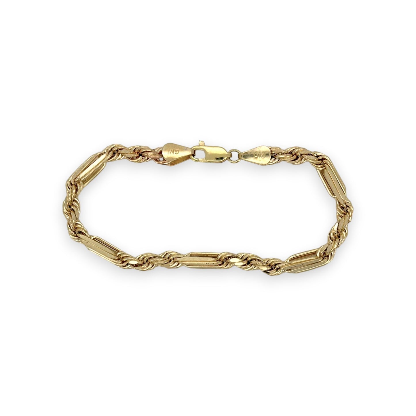 Milano Chain Link Bracelet - 10K Yellow Gold - Hollow