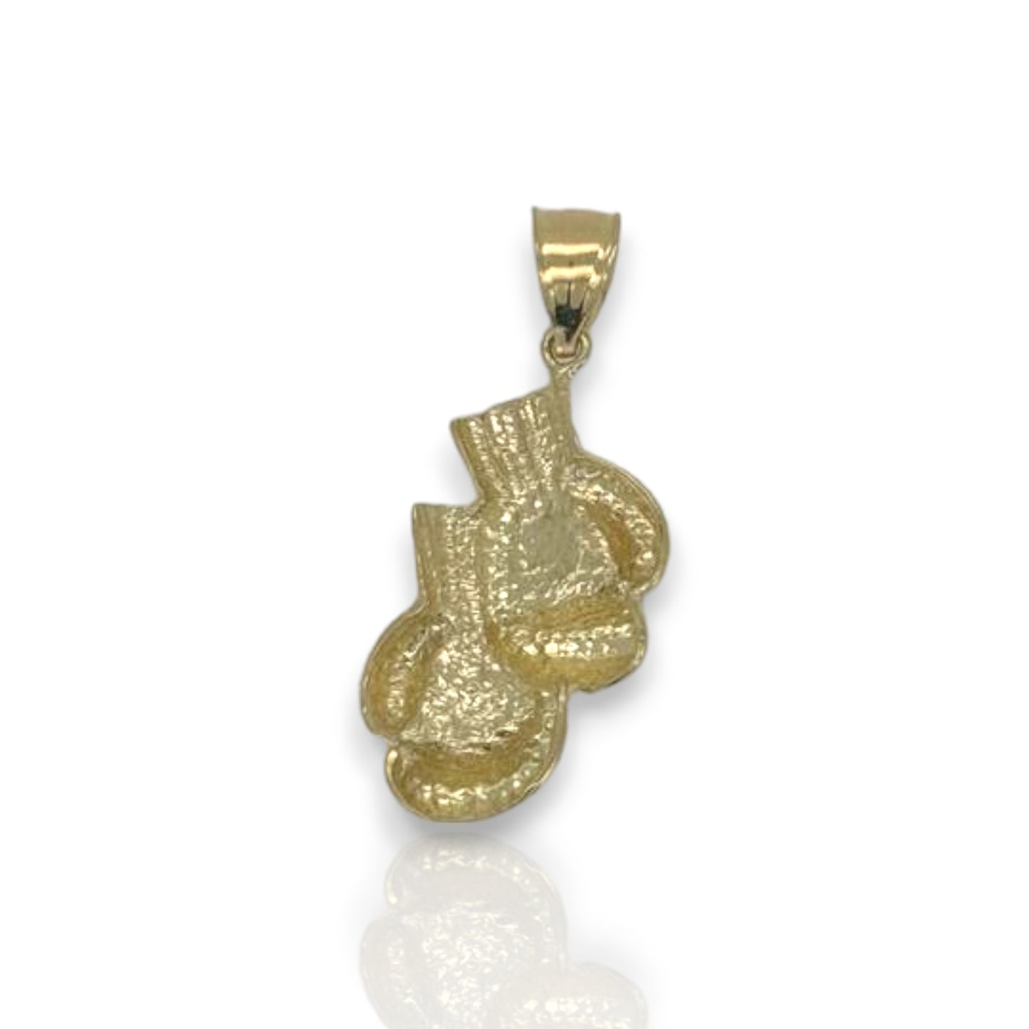 Boxing Gloves Pendant - 10K Yellow Gold
