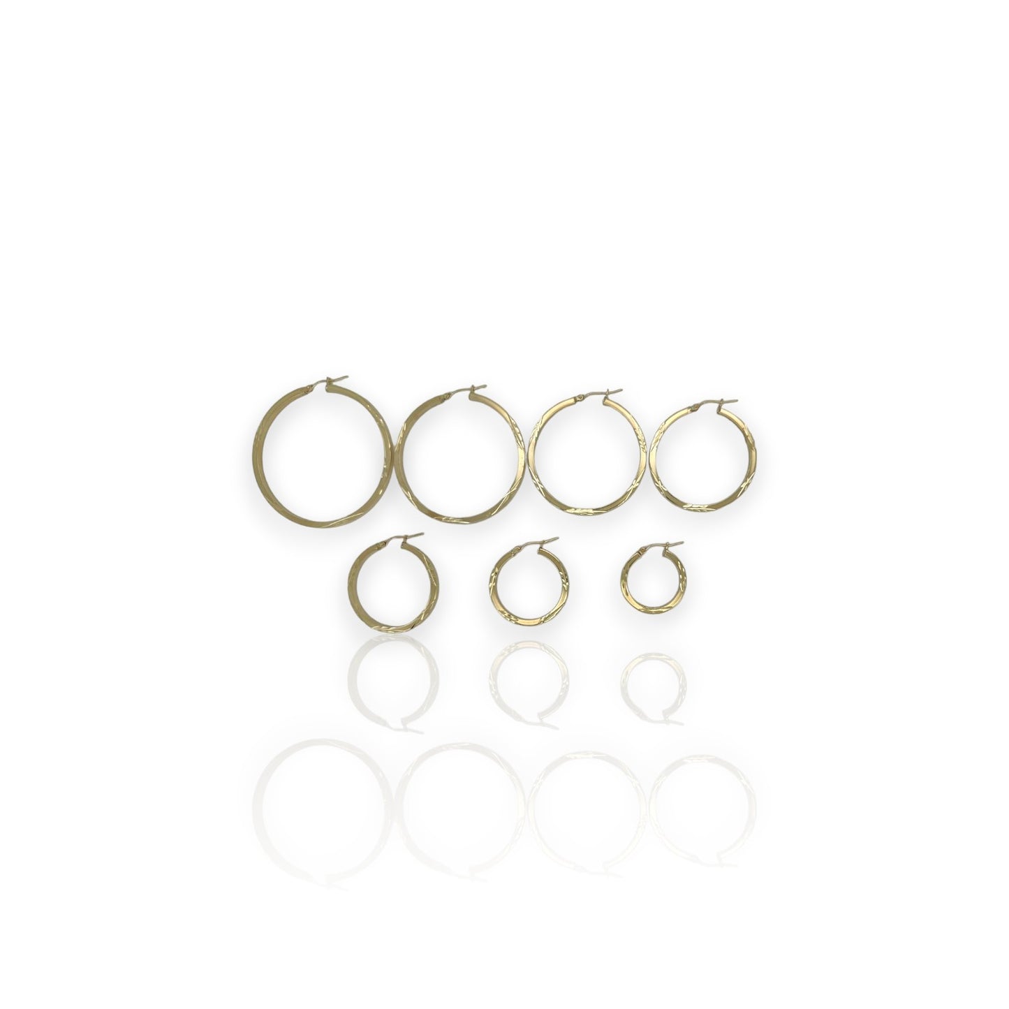 Hoop Earrings - 10K Yellow Gold