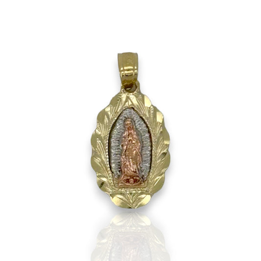Virgin Guadalupe Pendant - 10K Yellow Gold