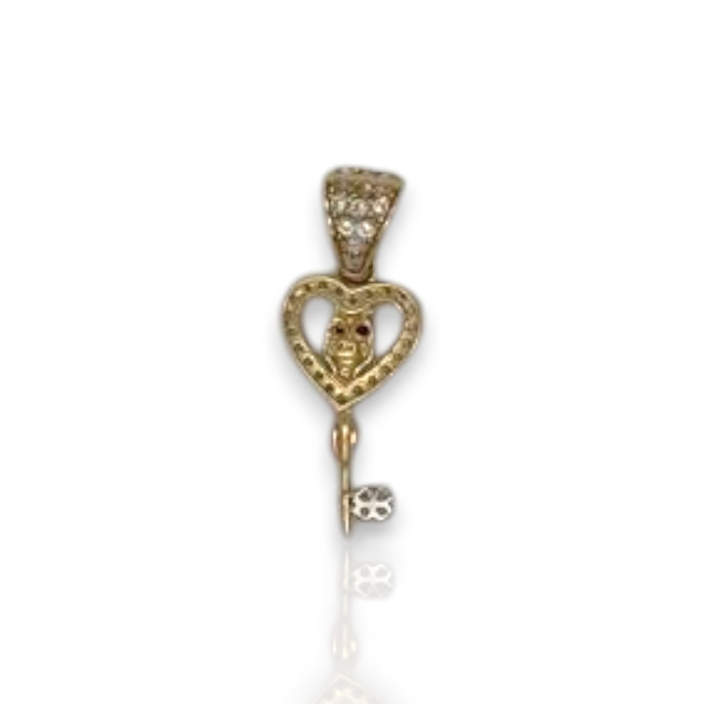 Safe Key "Heart" Pendant - 14K Yellow Gold