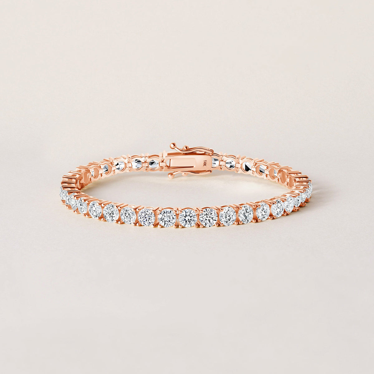14K 4 Prong Tennis Bracelet