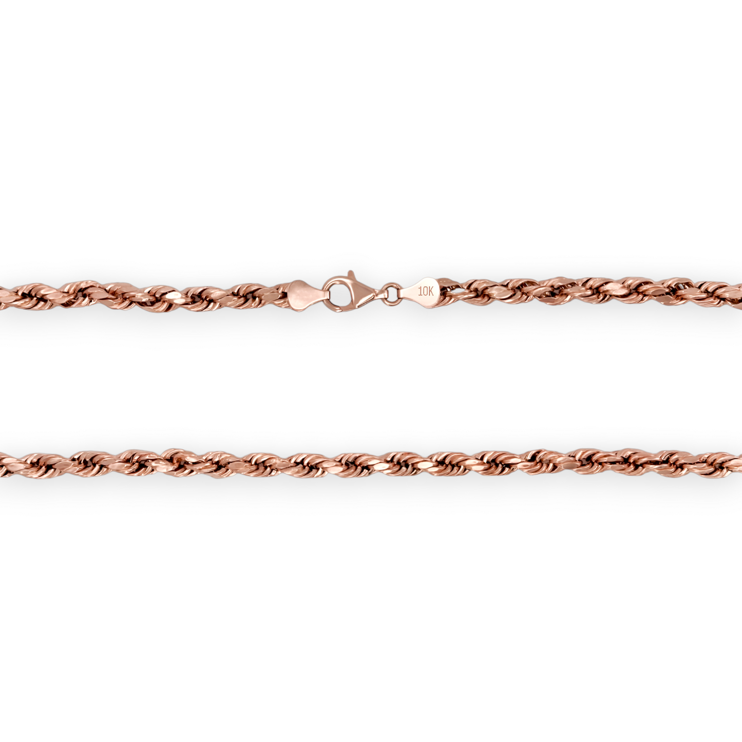 Rope Chain Necklace - 10K Rose Gold - Hallow