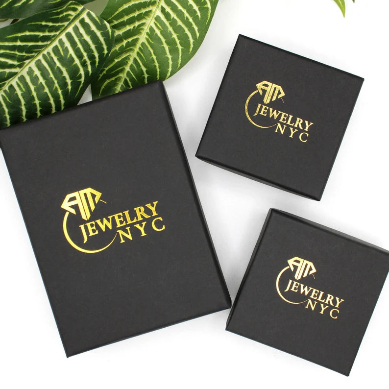 14k Yellow Gold Black Opal Huggie Hoop Earrings