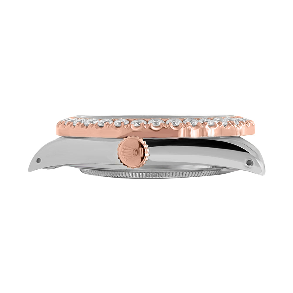 Rolex Datejust Diamond Bezel Watch 36mm Diamond Pink Solomon Dial | 4.75ct