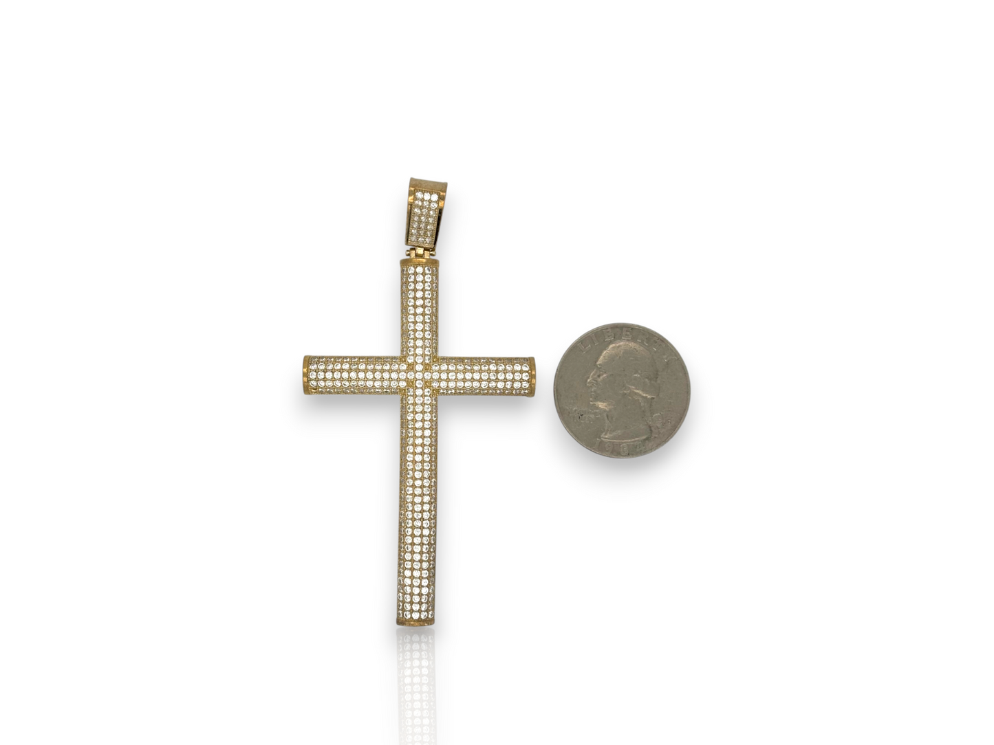 10k Yellow Gold Cross for Necklace Chain Religious Christian Pendant charm | Size Varations
