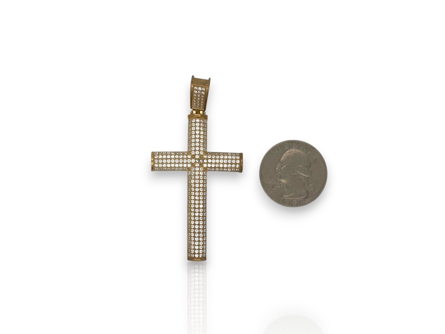 10k Yellow Gold Cross for Necklace Chain Religious Christian Pendant charm | Size Varations