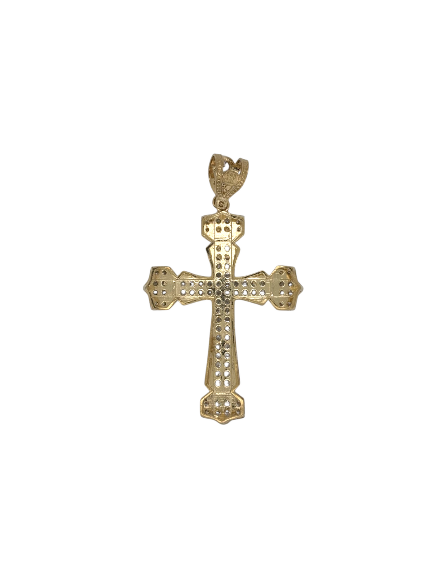 10k Yellow Gold Cross for Necklace Chain Religious Christian Pendant charm | for Men or Women, Solid Gold Faith Jewelry