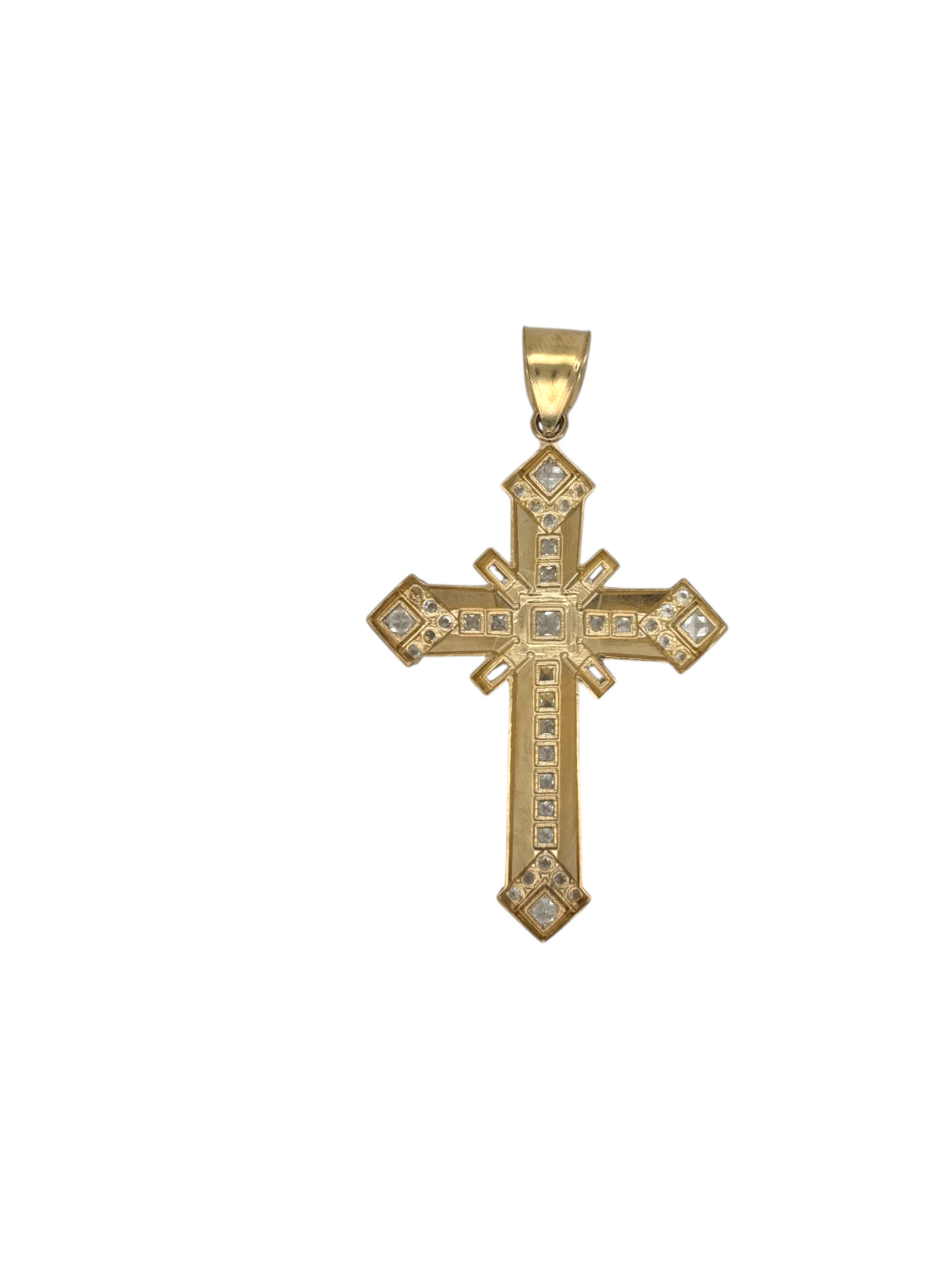 10k Yellow Gold Cross for Necklace Chain Religious Christian Pendant charm | for Men or Women, Solid Gold Faith Jewelry