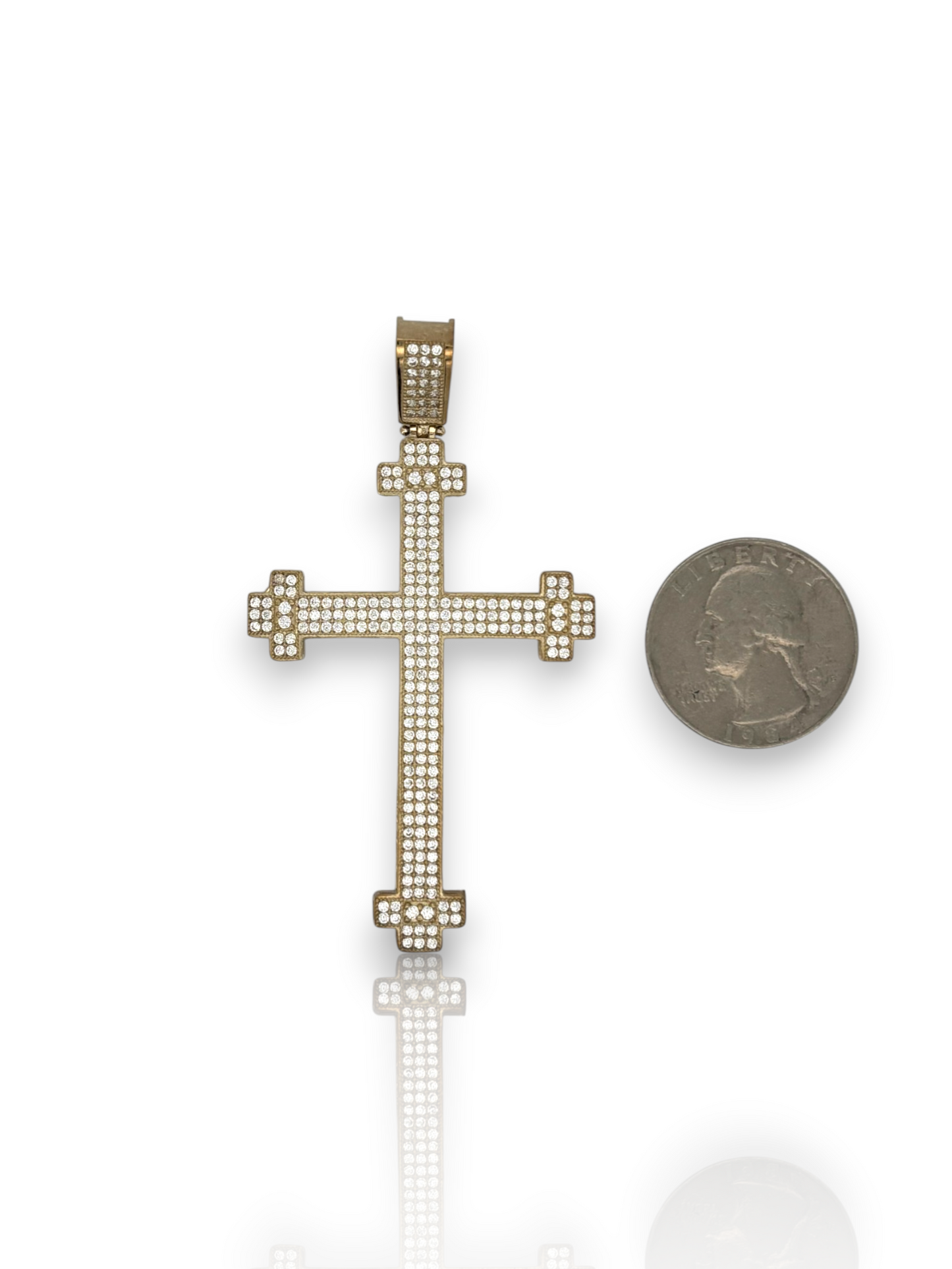 10k Yellow Gold Cross for Necklace Chain Religious Christian Pendant charm | for Men or Women, Solid Gold Faith Jewelry