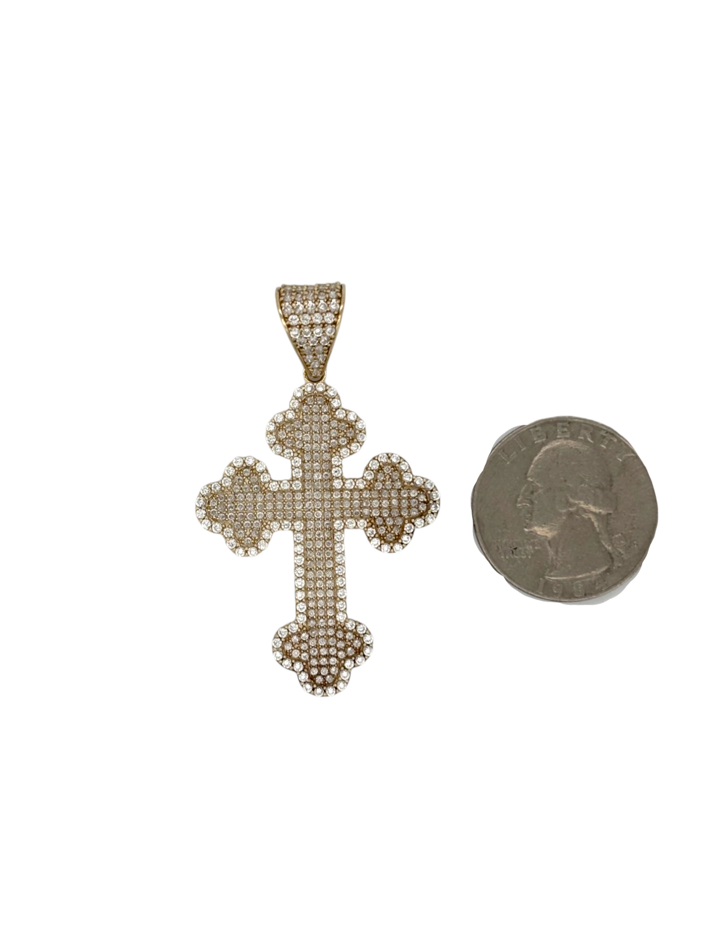 10k Yellow Gold Cross for Necklace Chain Religious Christian Pendant charm | for Men or Women, Solid Gold Faith Jewelry