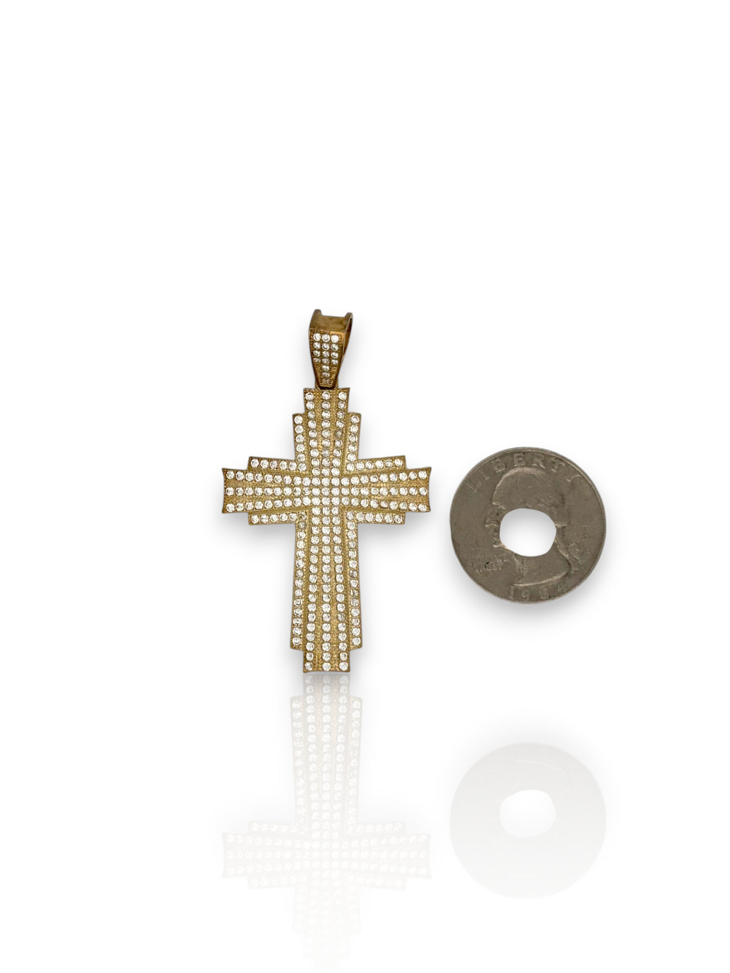 10k Yellow Gold Cross for Necklace Chain Religious Christian Pendant charm | for Men or Women, Solid Gold Faith Jewelry