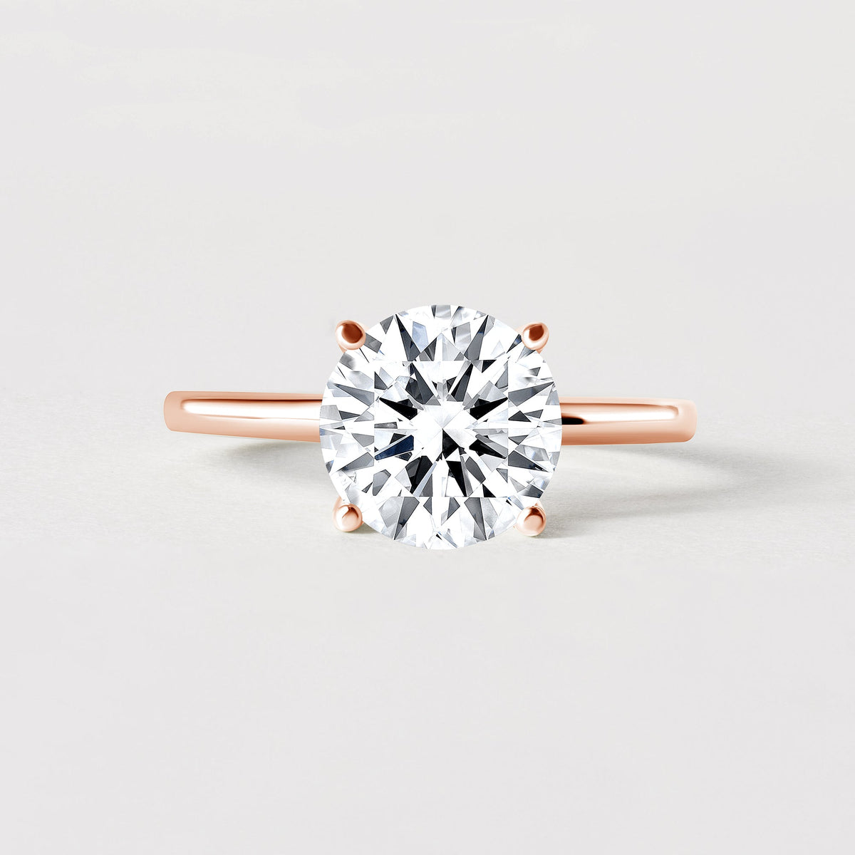 14K Round Solitaire — Classic
