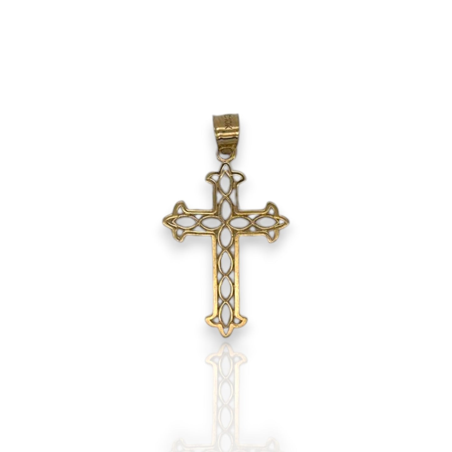 Cross Pendant - 10k Yellow Gold