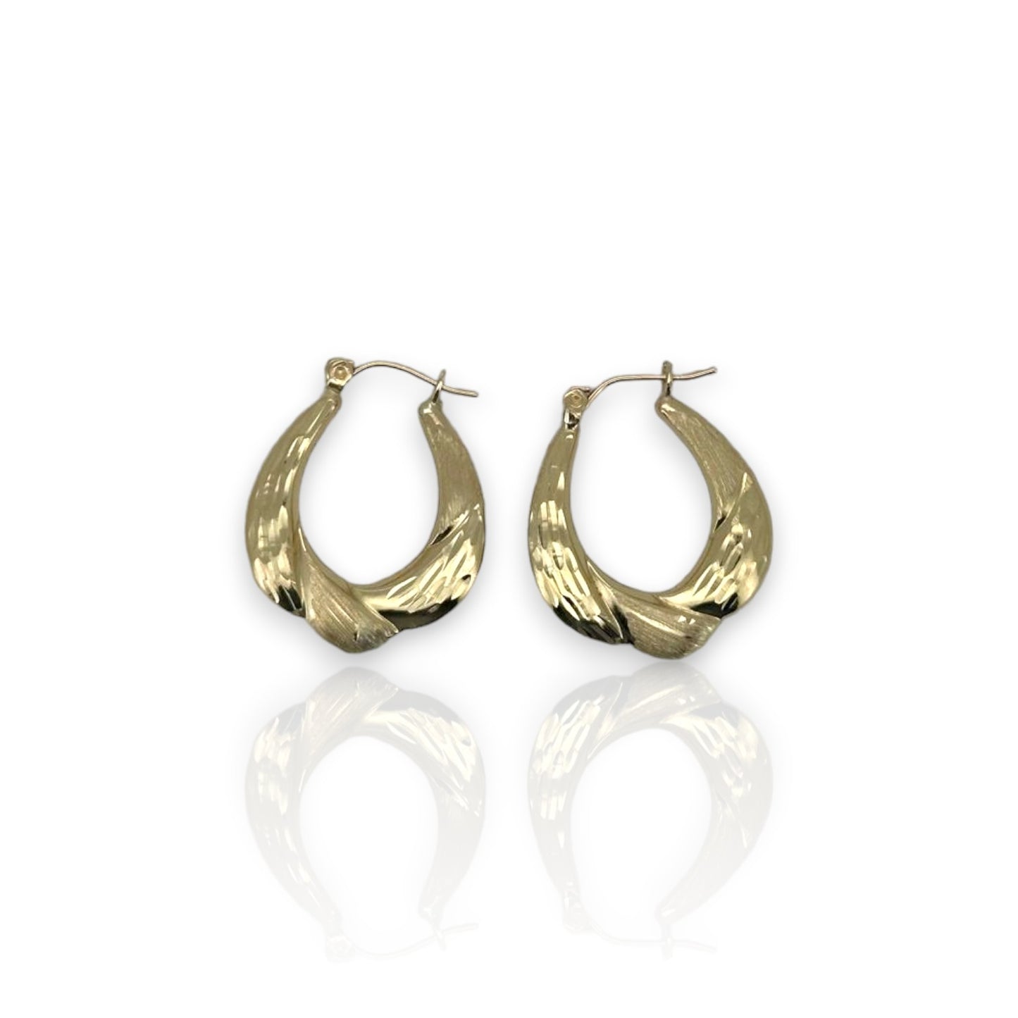 Hoop Earrings - 10K Yellow Gold