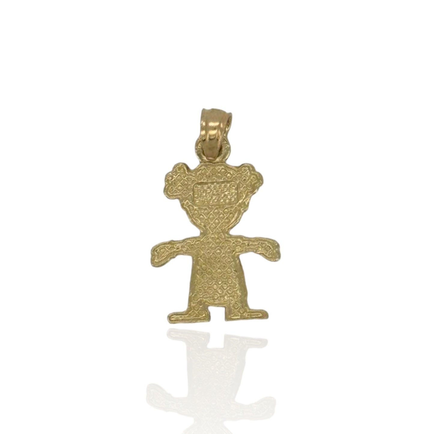 Little Girl Pendant - 10K Yellow Gold