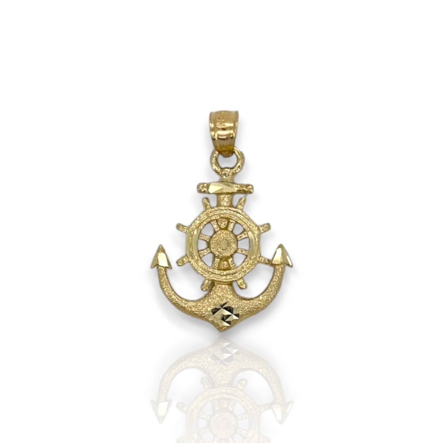 Anchor Pendant - 10K Yellow Gold