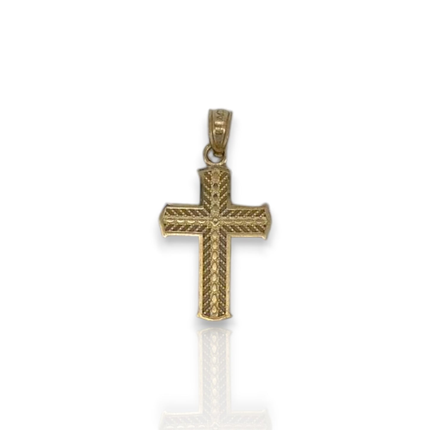 Jesus Cross Pendant - 10k Yellow Gold