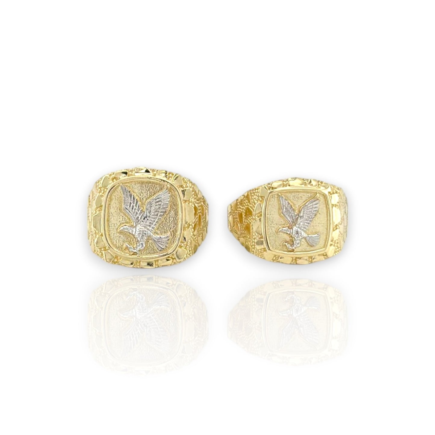 Eagle Nugget Ring - 10k Yellow Gold