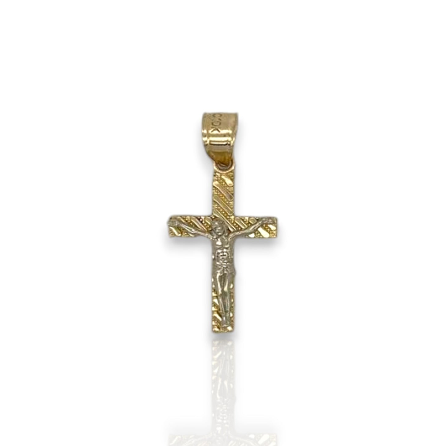Jesus Cross Pendant - 10k Yellow Gold
