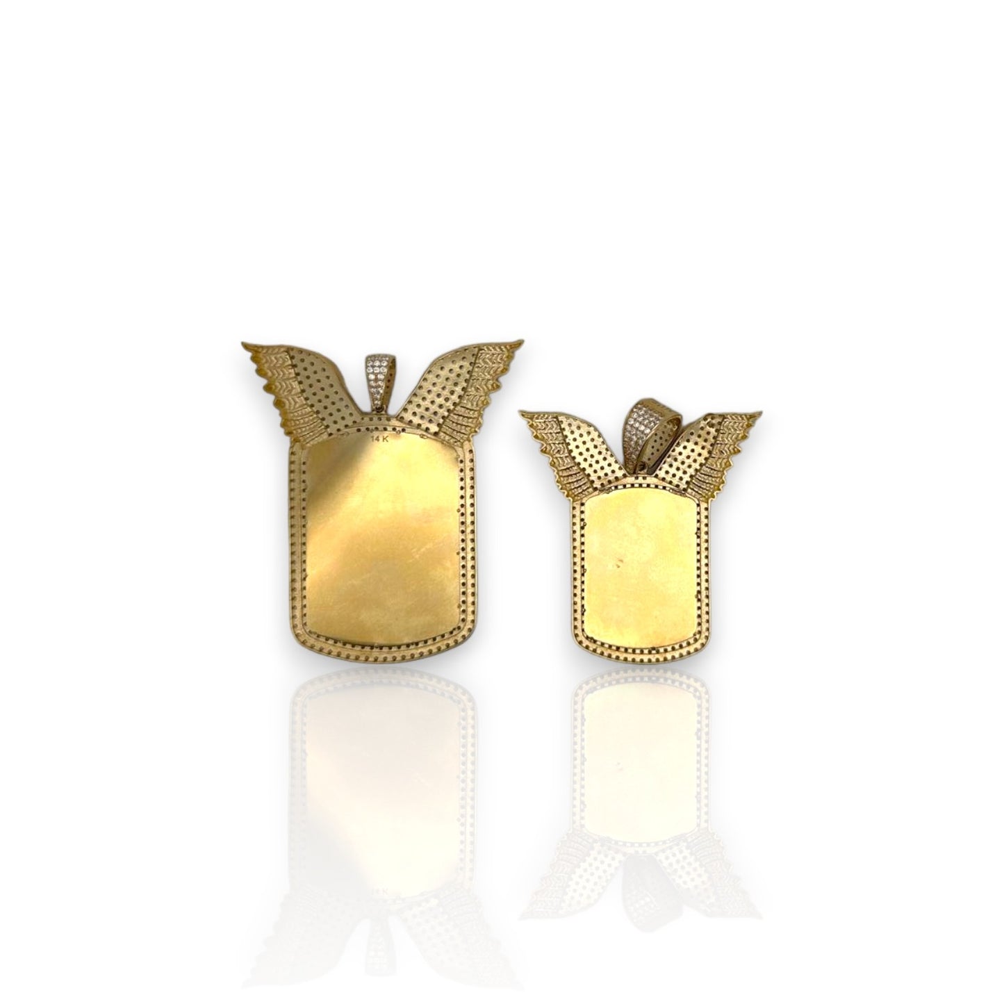 Picture Frame Pendant - 14K Yellow Gold