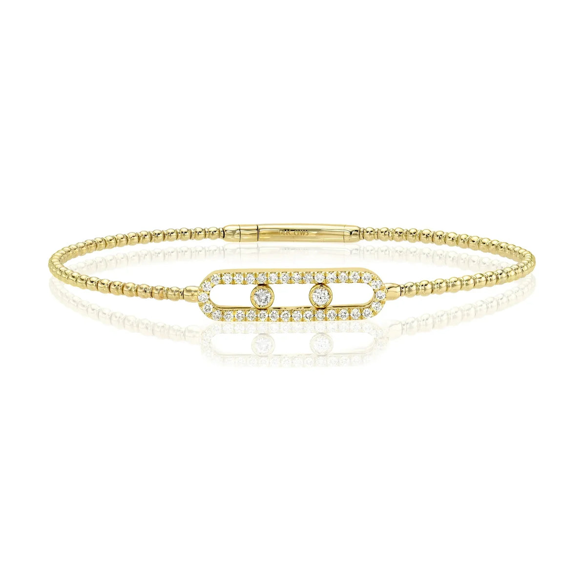 Bezeled Flexible Bangle