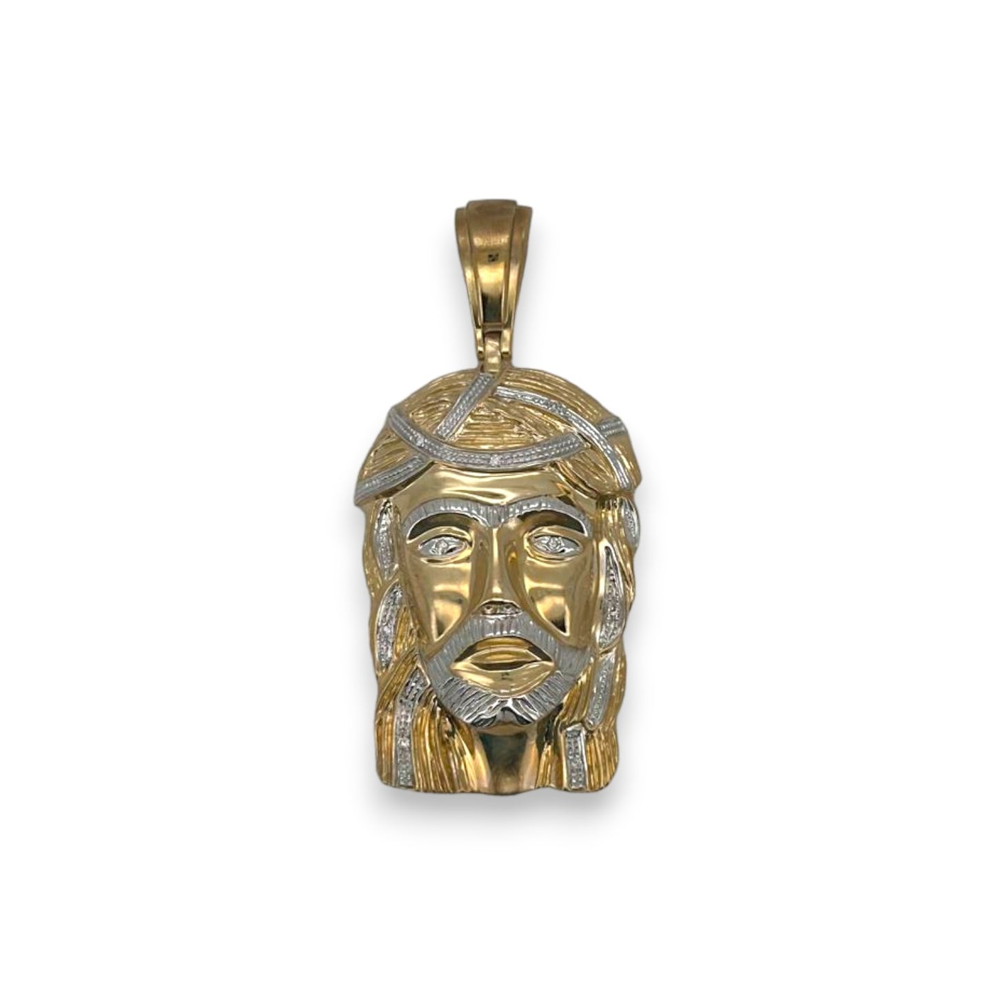 Jesus Pendant - 10K Two Tone