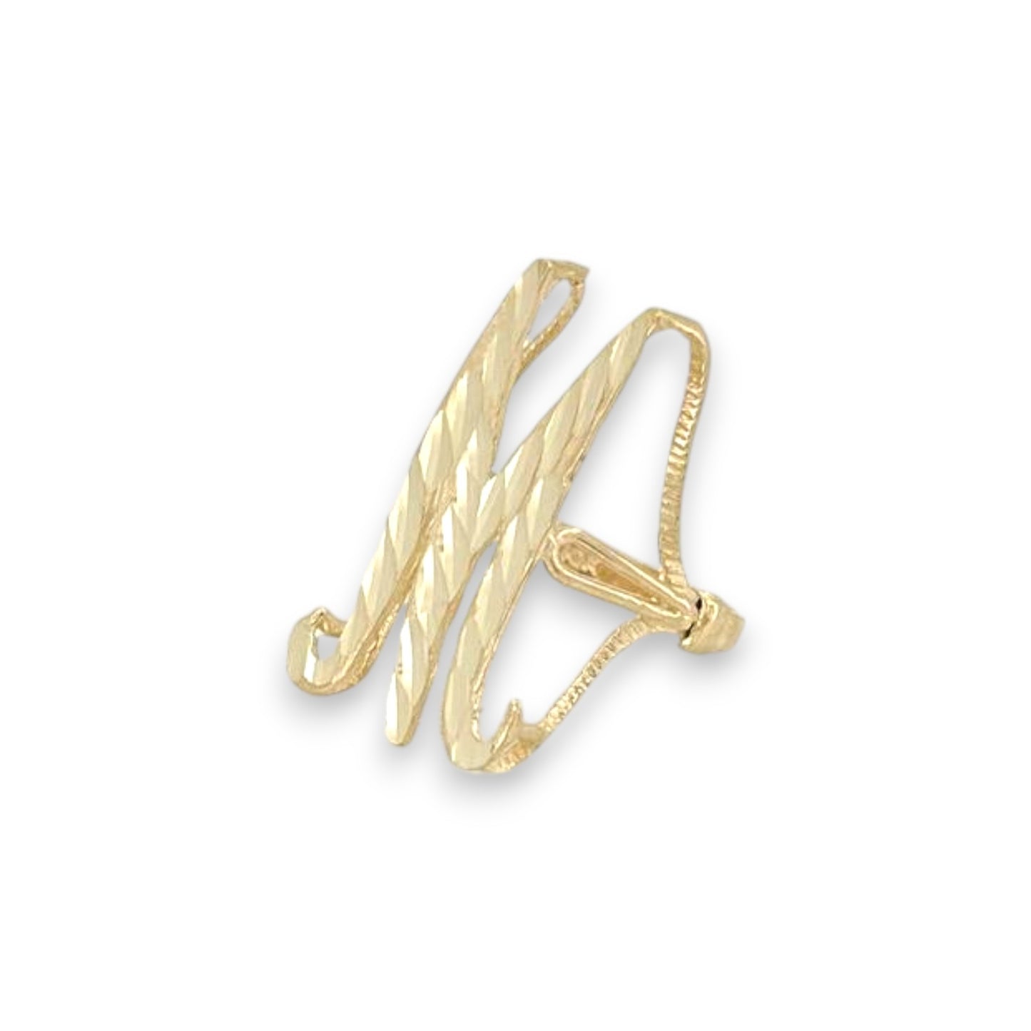 Initials Ring - 10K Yellow Gold