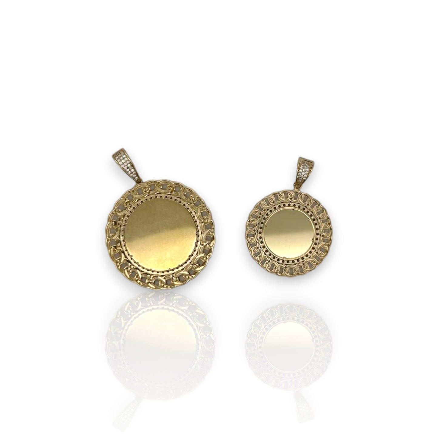 Picture Frame Pendant - 14K Yellow Gold