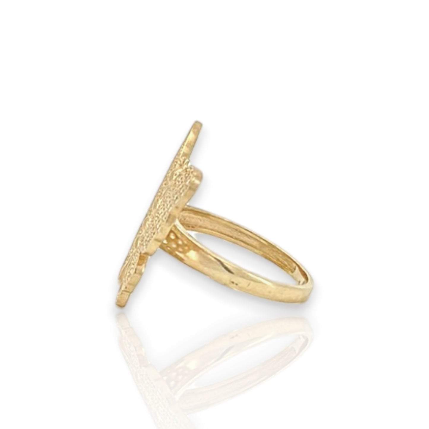 Butterfly CZ Ring - 10K Yellow Gold