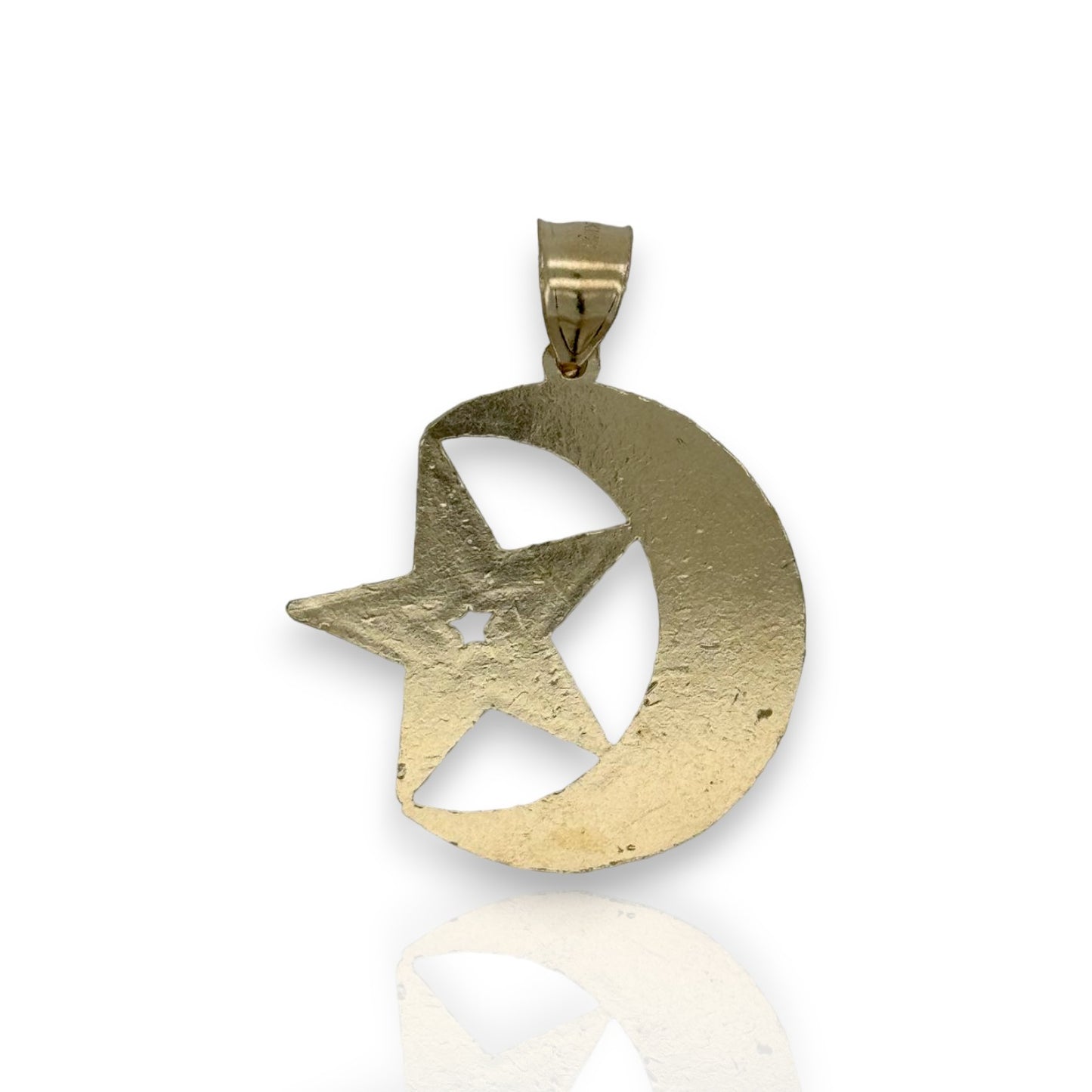 Colgante "Islam" Luna y Estrella - Oro amarillo de 10 k