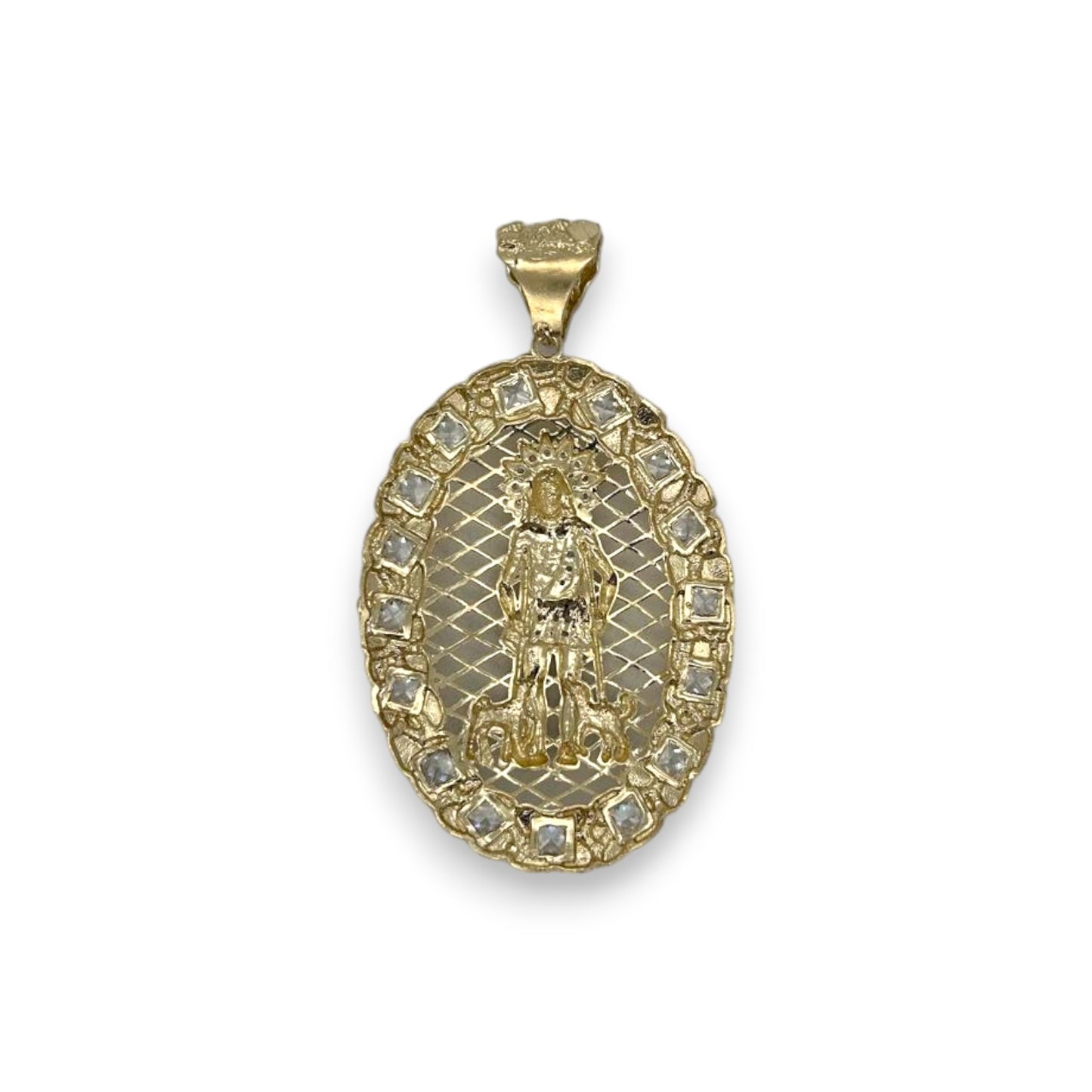 St Lazaro Pendant - 10K Yellow Gold