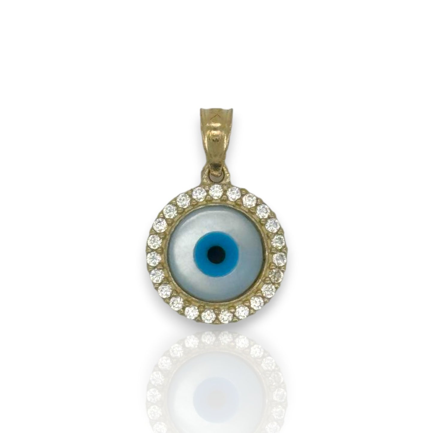 Evil Eye Pendant - 10K Yellow Gold