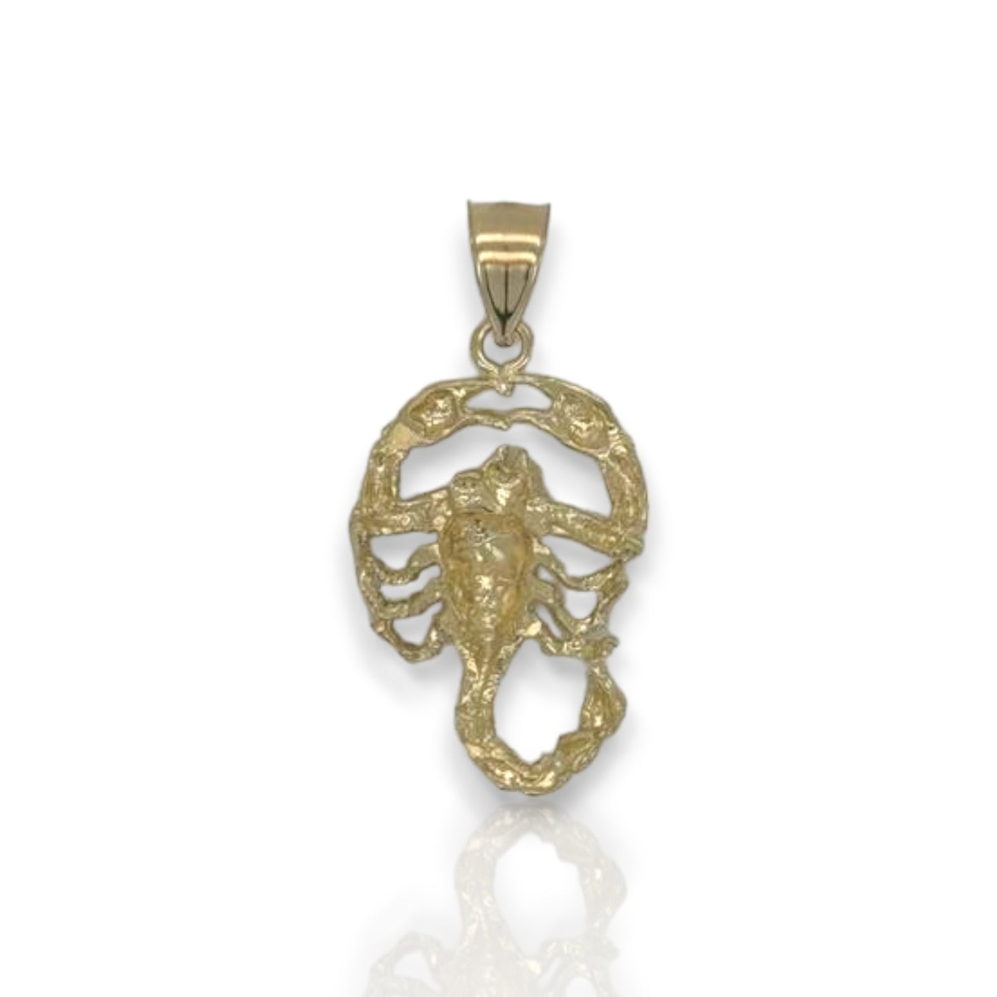 Scorpion Two Tone Pendant - 10K Yellow Gold