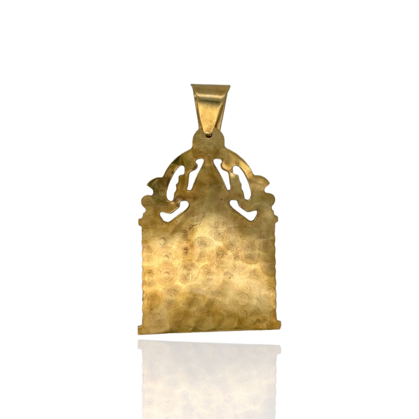 Colgante de Santa Bárbara - Oro amarillo de 10 quilates