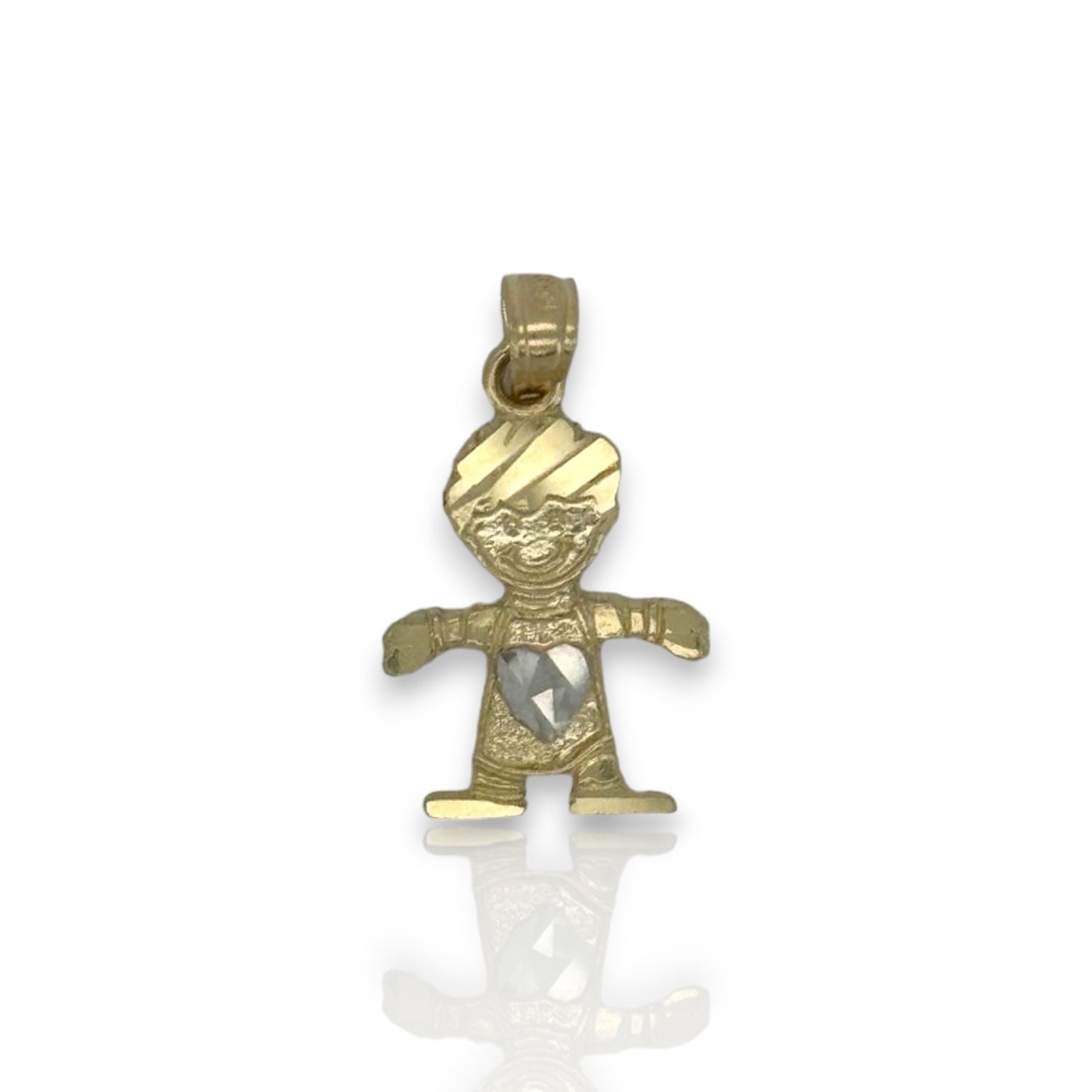 Little Boy Pendant - 10K Yellow Gold