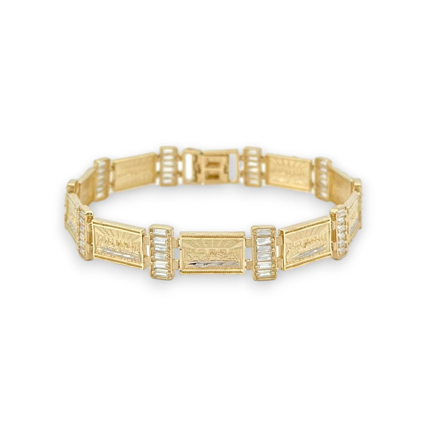 Charm "Last Supper" Bracelet - 10K Yellow Gold