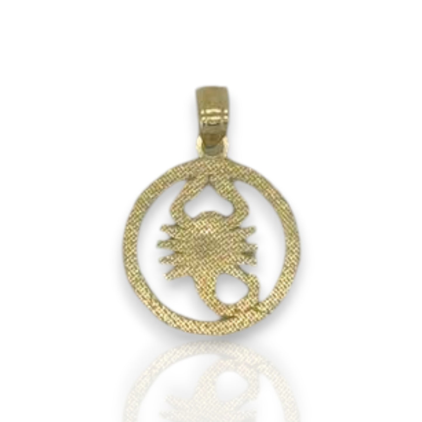 Scorpion Two Tone Pendant - 10K Yellow Gold