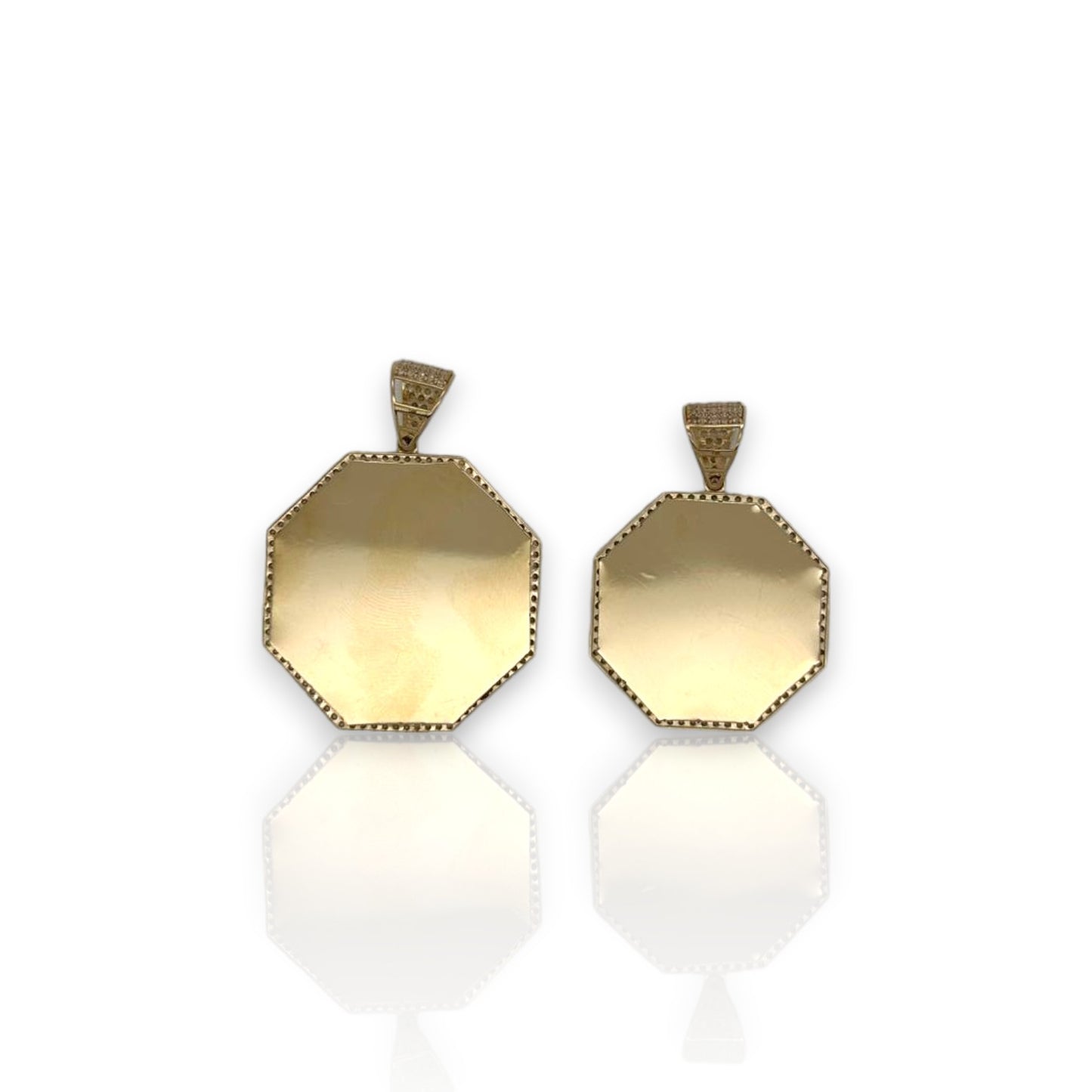 Picture Frame Pendant - 14K Yellow Gold