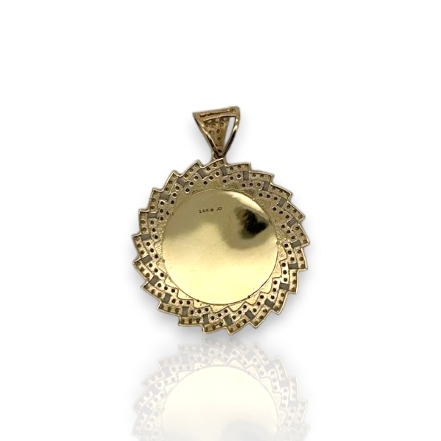 Picture Frame Pendant - 14K Yellow Gold