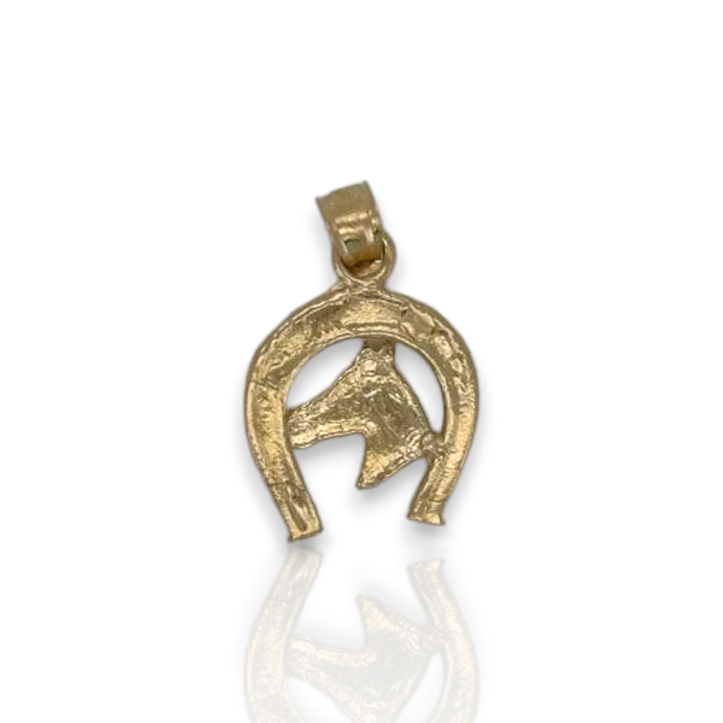 Horseshoe Pendant - 14K Yellow Gold
